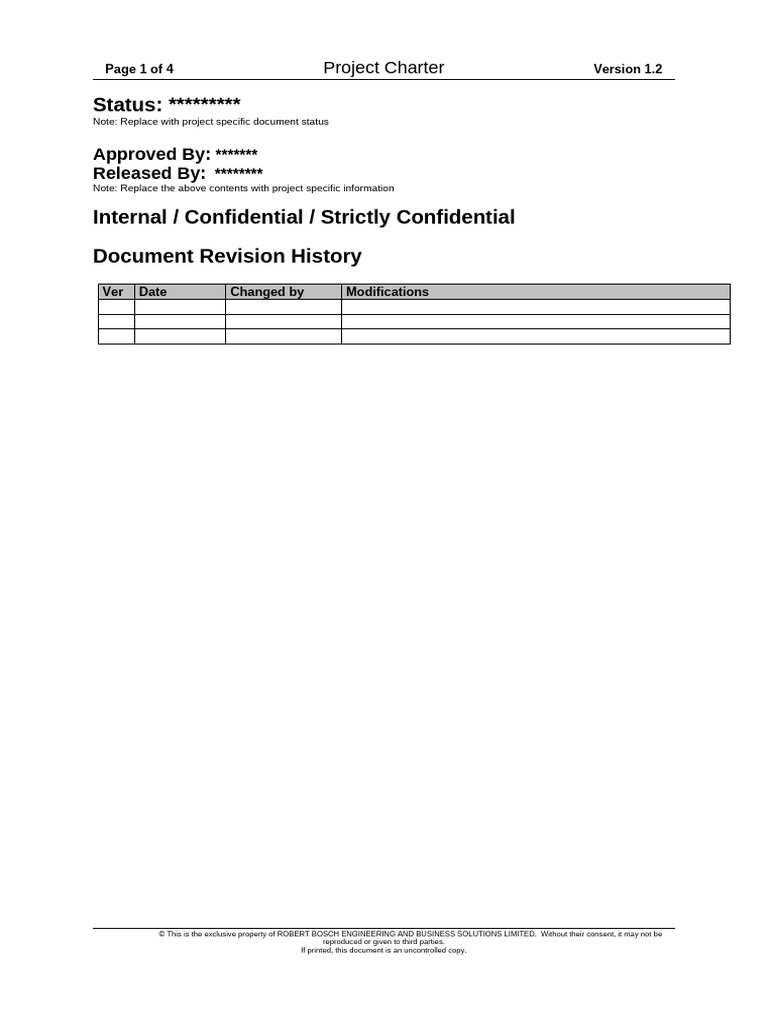 Project Charter Overview and Details | PDF