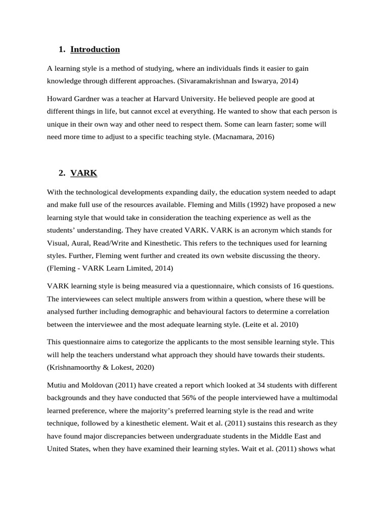 Understanding VARK Learning Styles | PDF | Learning Styles | Intelligence