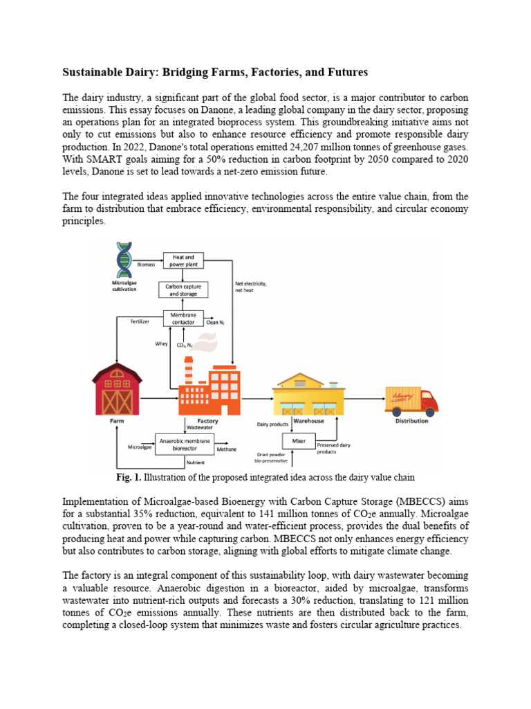 Sustainable Dairy Pdf Climate Change Mitigation Carbon Footprint