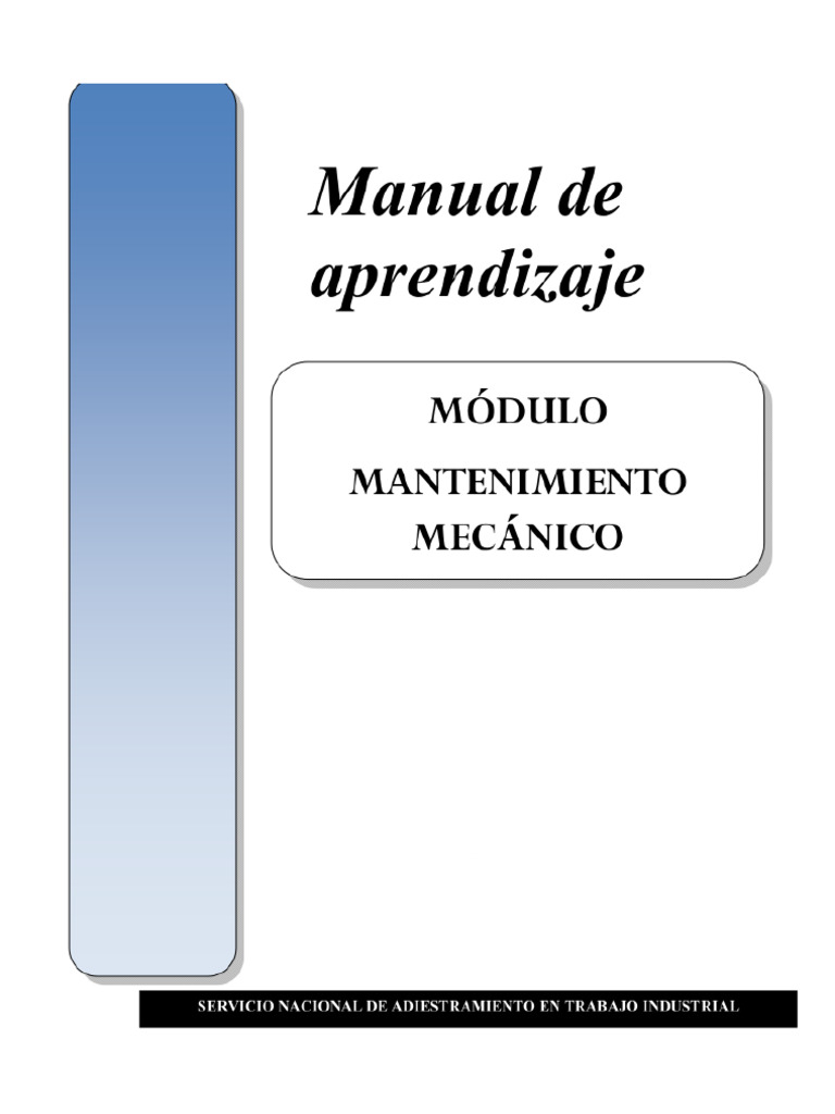 Curso De Mantenimiento Mecánico Pdf Engranaje Rodamiento Mecánico