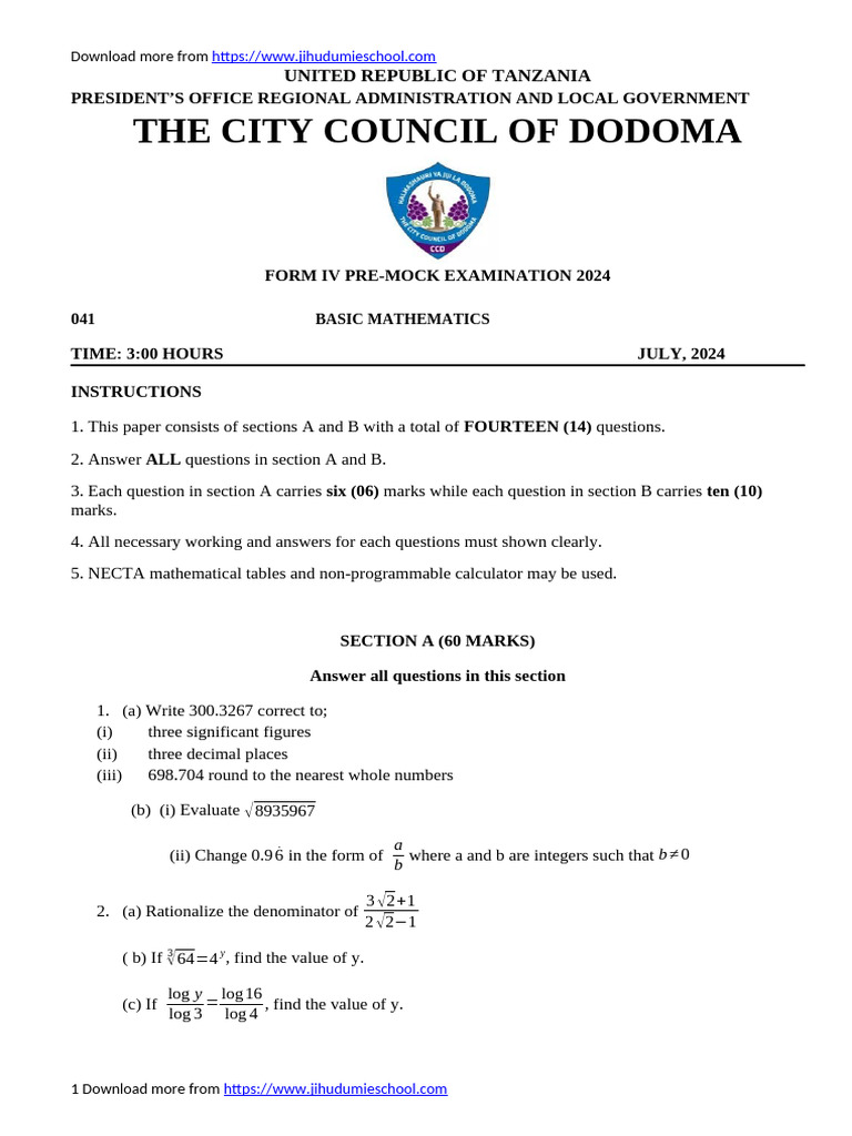 F4 Mathematics - 2021-1 | PDF | Mathematics | Elementary Mathematics