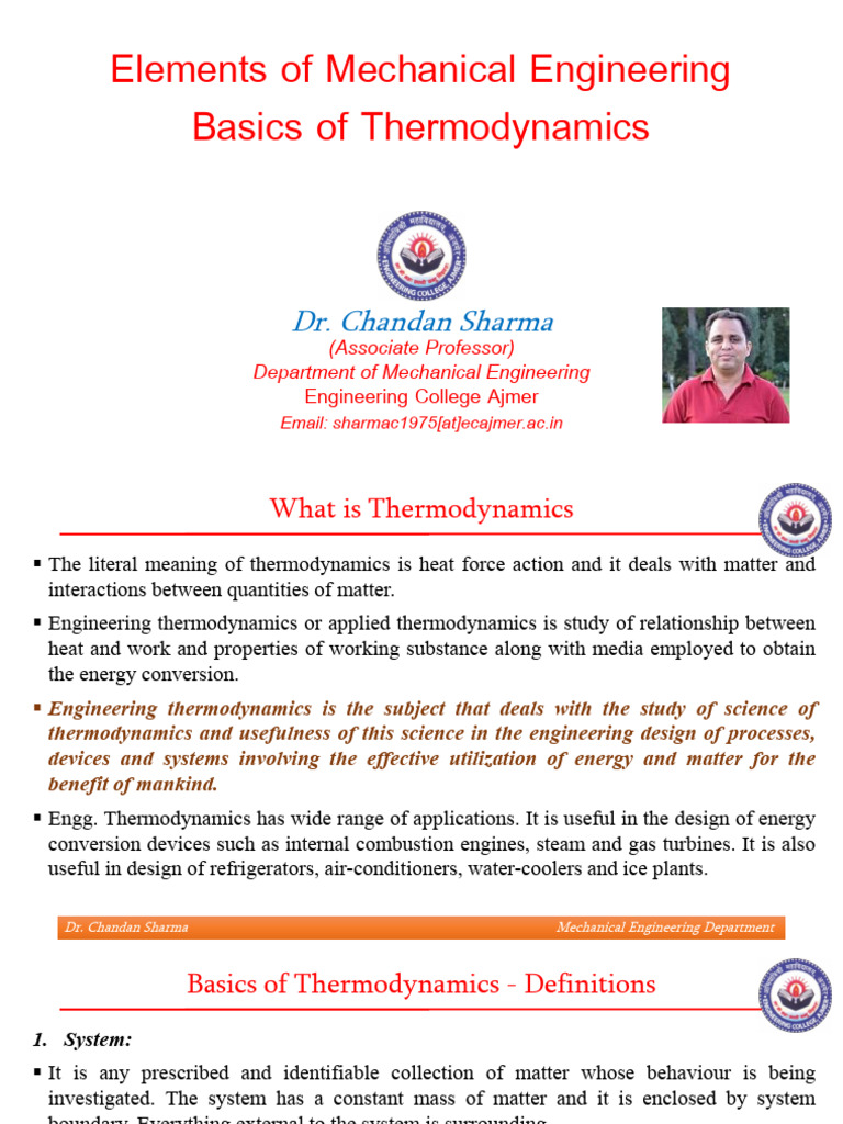 Basics Of Thermodynamics Pdf Temperature Heat