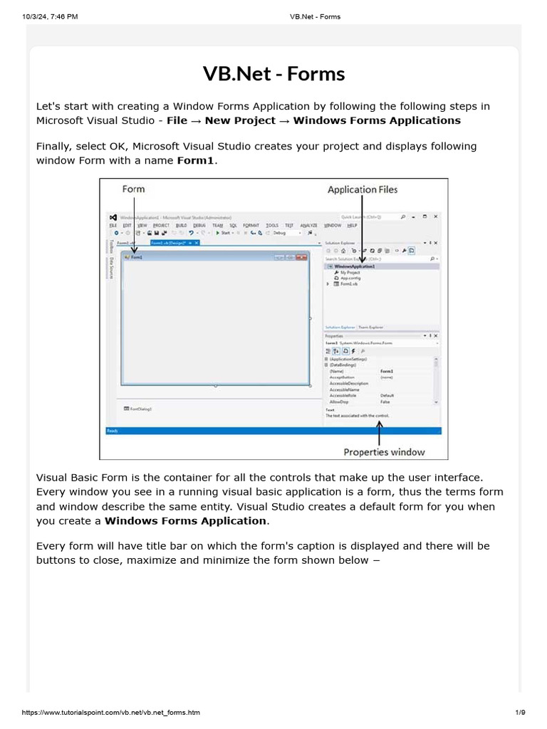 Forms Notes Makeup | PDF | Window (Computing) | Button (Computing)