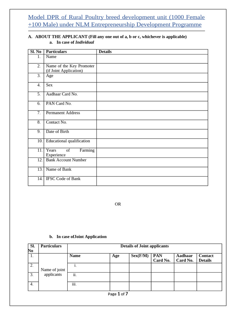 Model DPROf Rural Poultry Breed Development Unit | PDF | Birds | Egg