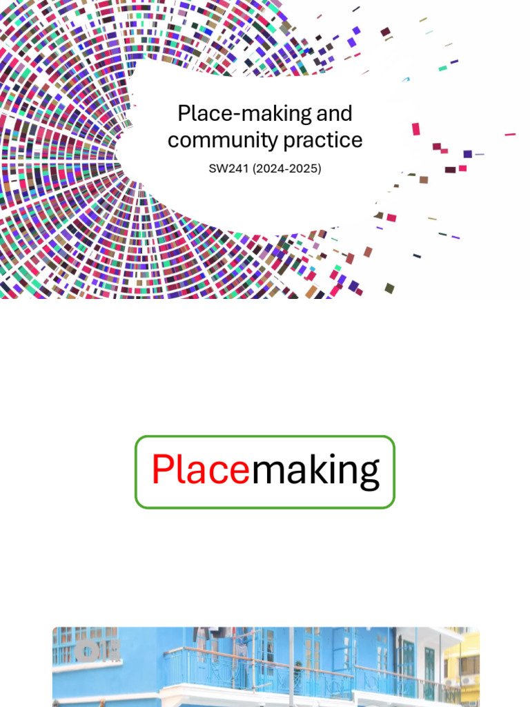 Placemaking: Community Engagement Insights | PDF | Community | Social ...