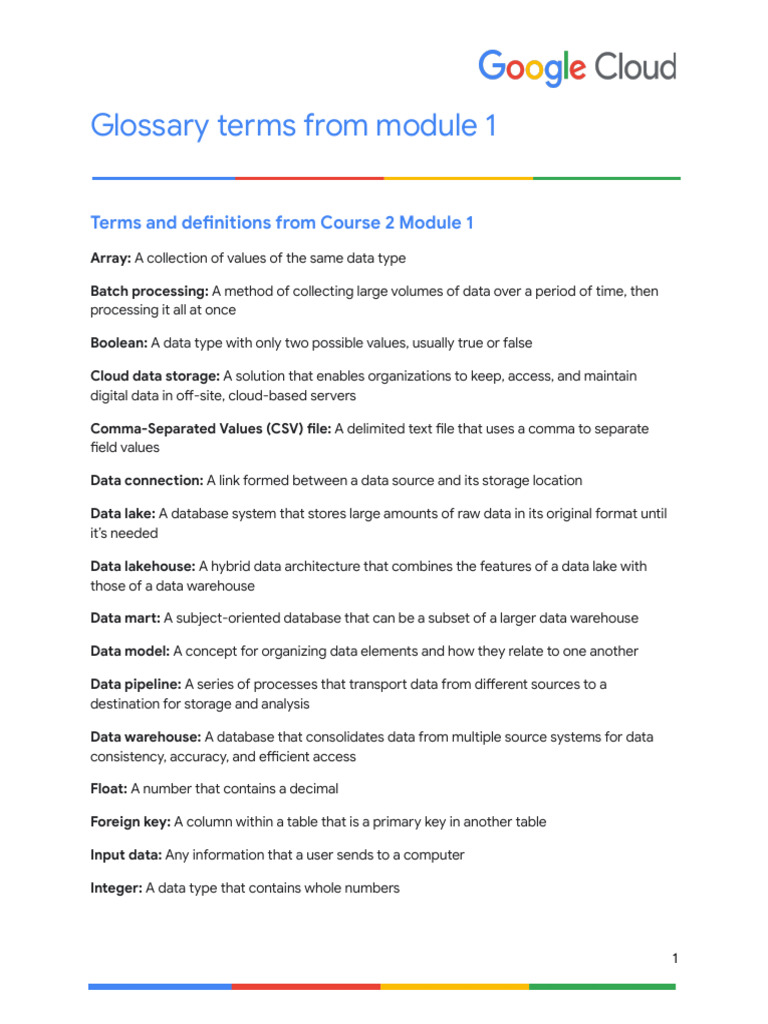 Data Terminology Overview | PDF | Databases | Comma Separated Values