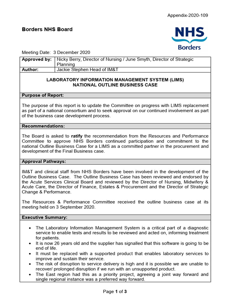 Laboratory Information Management System LIMS | PDF | Health Care ...