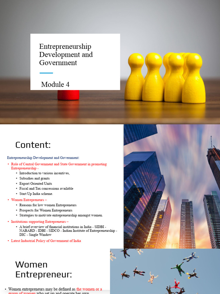 ED Mod 4.pptx | PDF | Entrepreneurship | Startup Company