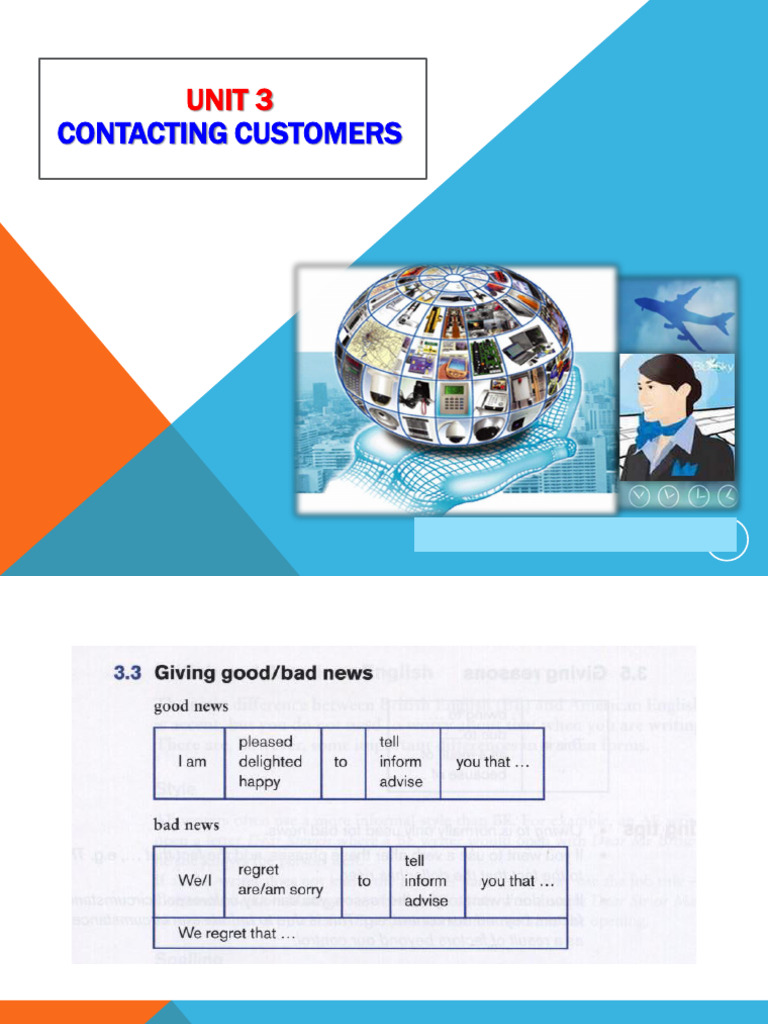 Unit 3 Contacting Customers Pdf