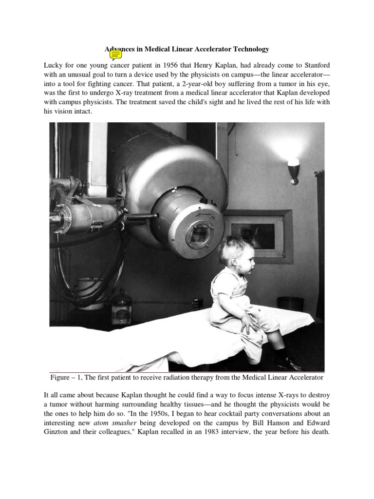 Advances in Medical Linear Accelerator Technology | PDF | Particle ...