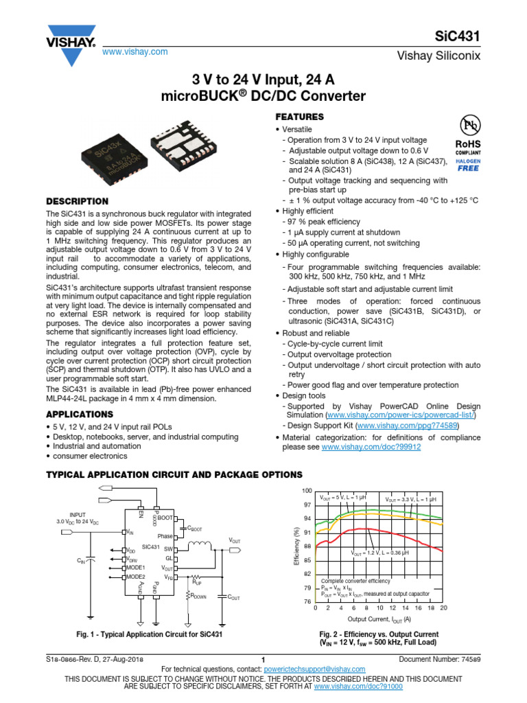 Vishay Siliconix: Features | PDF | Amplifier | Mosfet