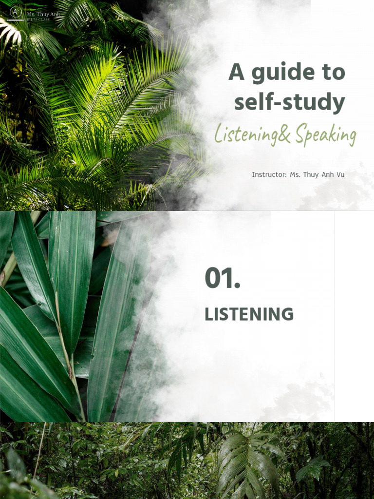 Self-Study Guide for English Listening & Speaking | PDF | English ...