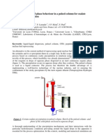 Study of the Dispersed Phase Behaviour in a Pulsed Column for Oxalate