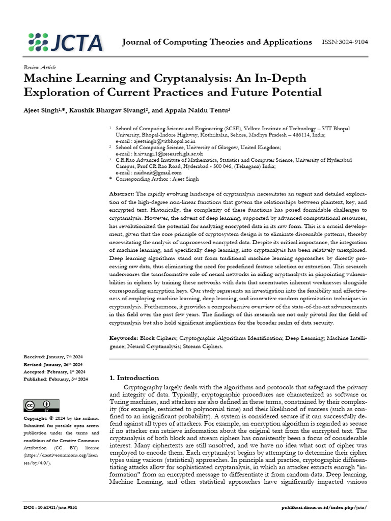 9851 31763 3 PB | PDF | Cryptanalysis | Cryptography