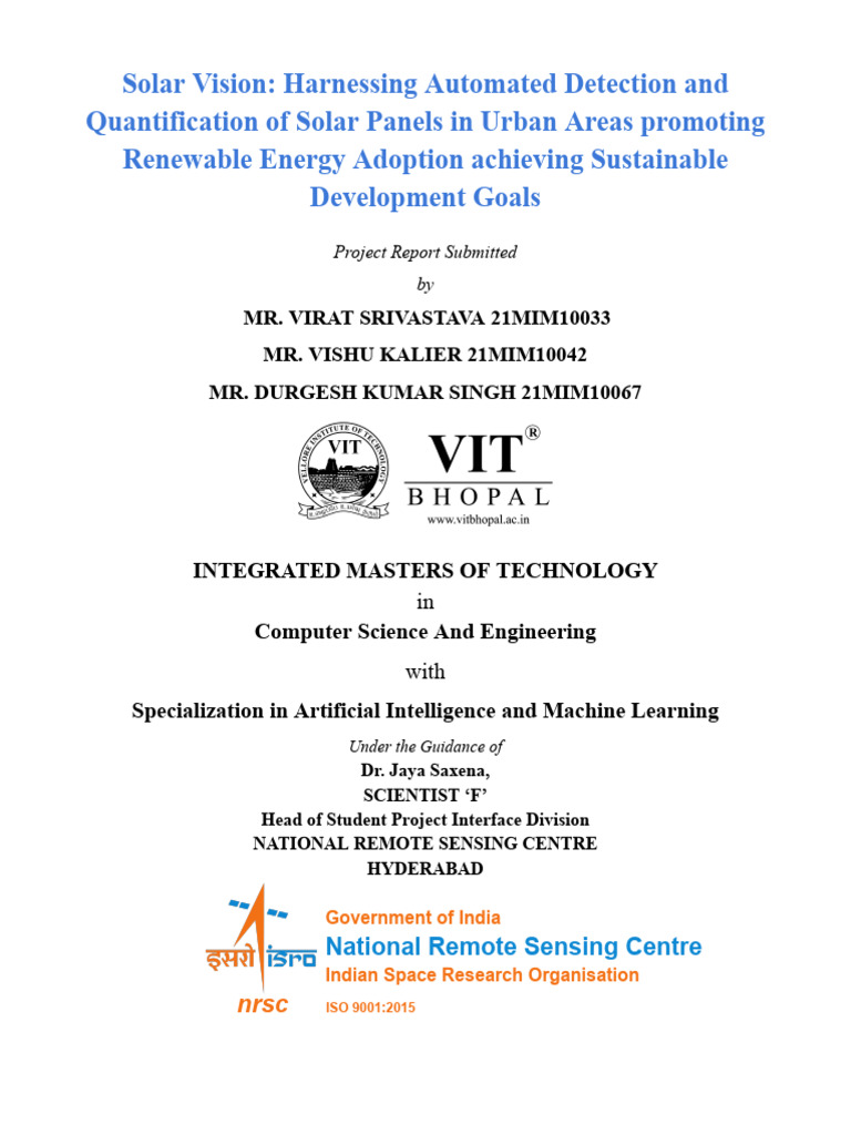Report Draft Preface - Final | PDF | Photovoltaic System