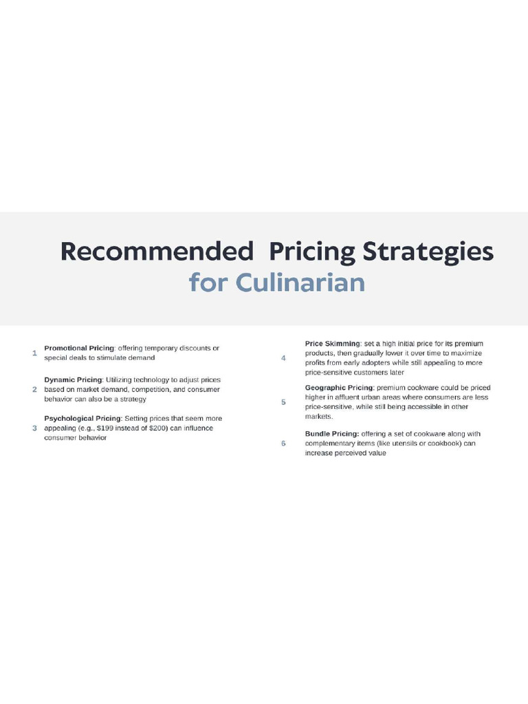 Pricing | PDF