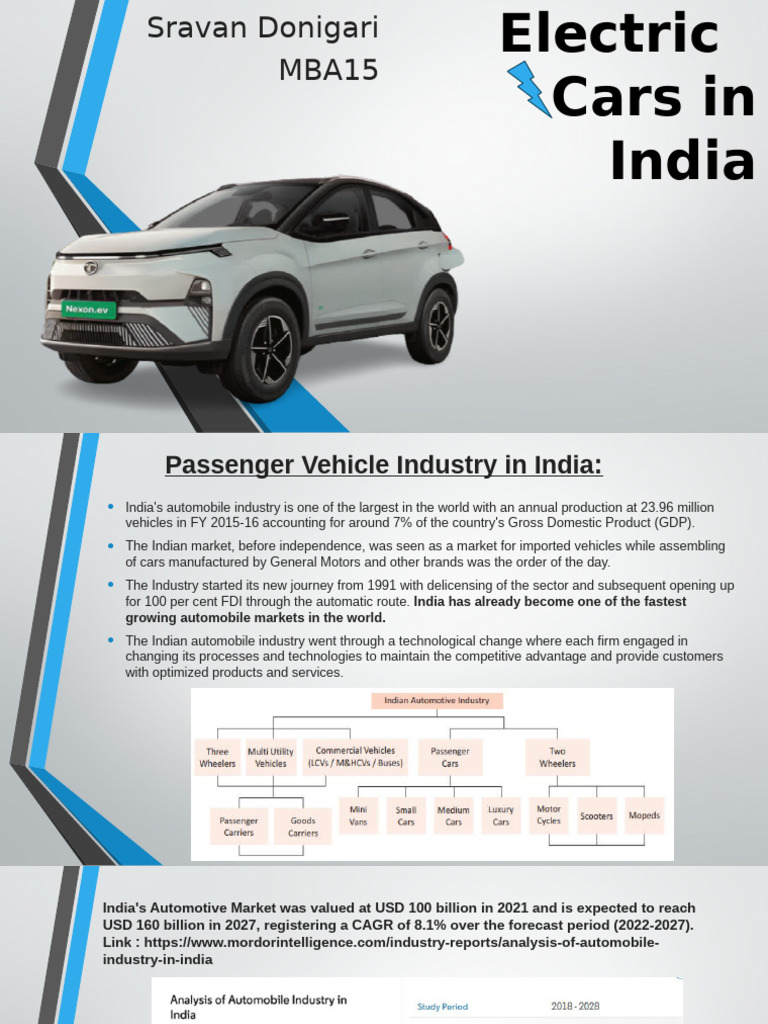Electric Vehicles in India: Market Insights | PDF | Electric Vehicle ...