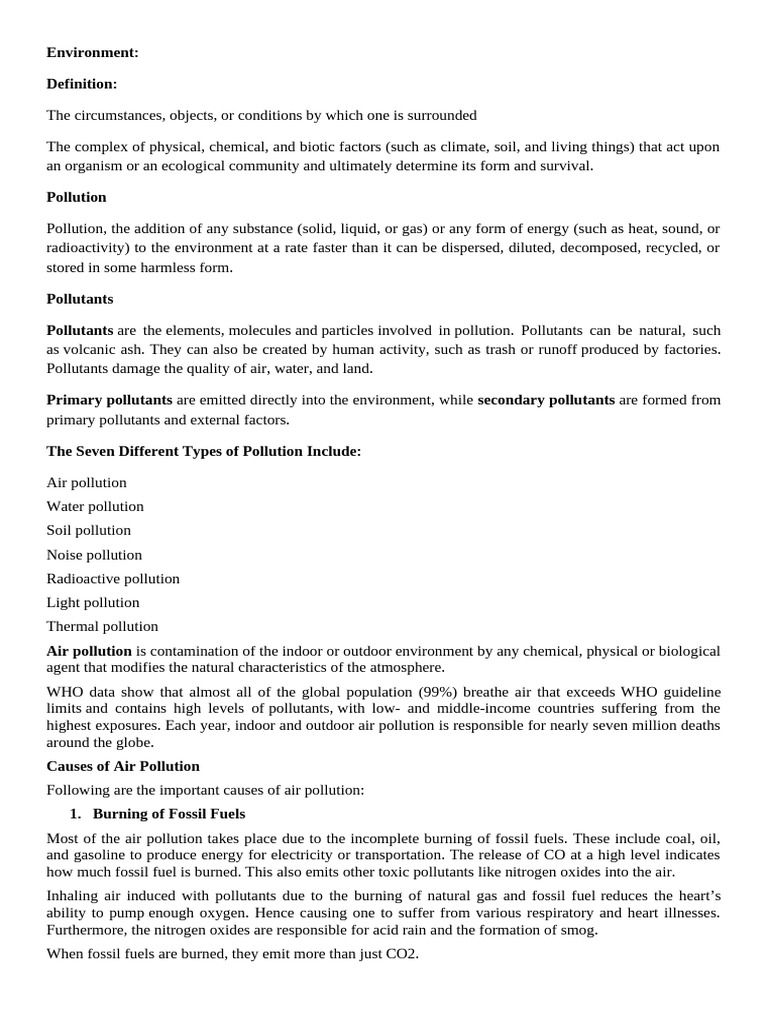 Environmental Biotechnology | PDF | Water Pollution | Air Pollution