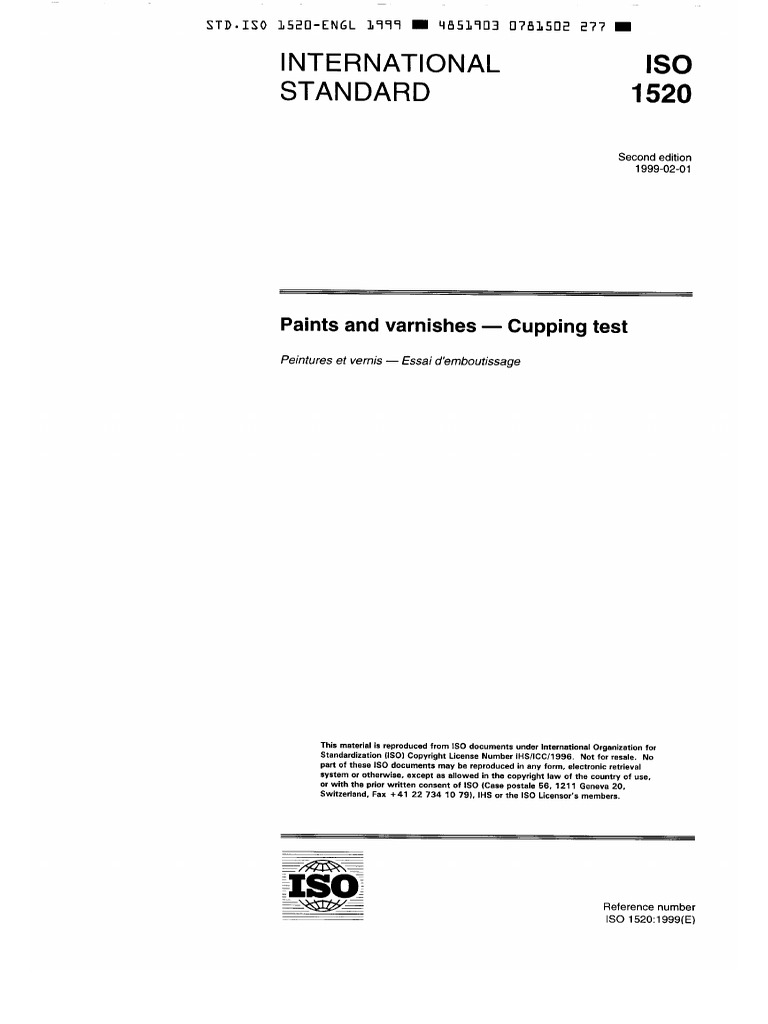 Iso 1520 | PDF | Computers