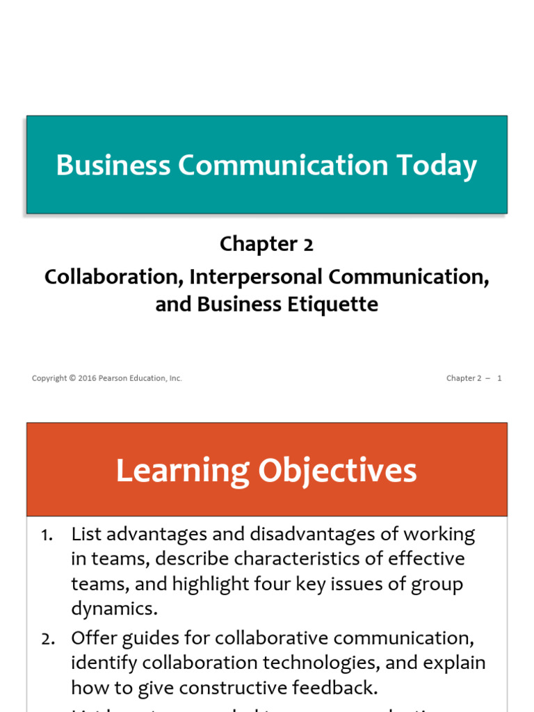 Communicating Effectively in Teams | PDF | Nonverbal Communication ...