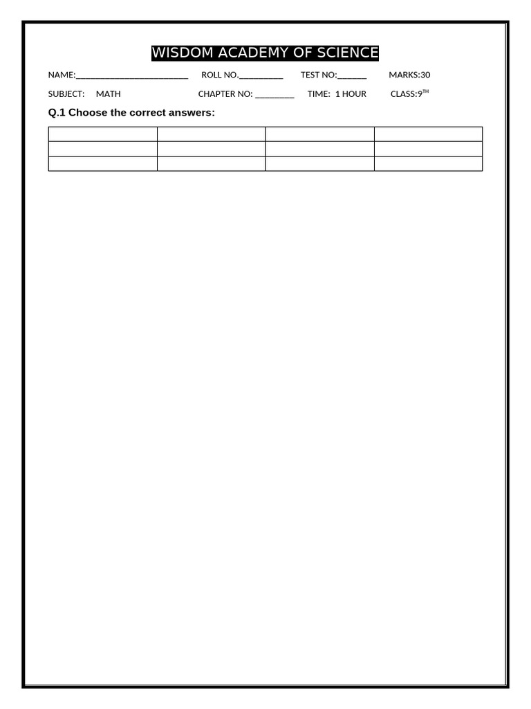 Wisdom Academy of Science | PDF | Teaching Methods & Materials | Art