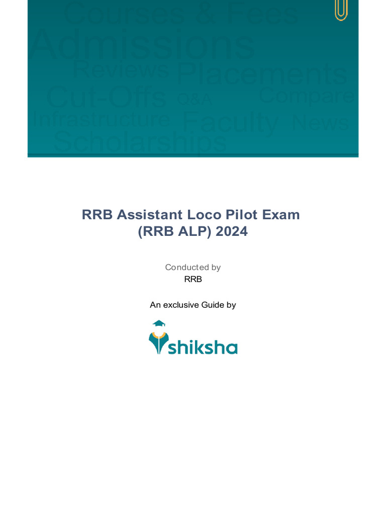 RRB ALP 2024 Application Guide | PDF | Finance & Money Management