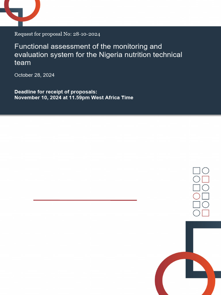 RFP Nigeria Functional Assessment of Monitoring and Evaluation System ...