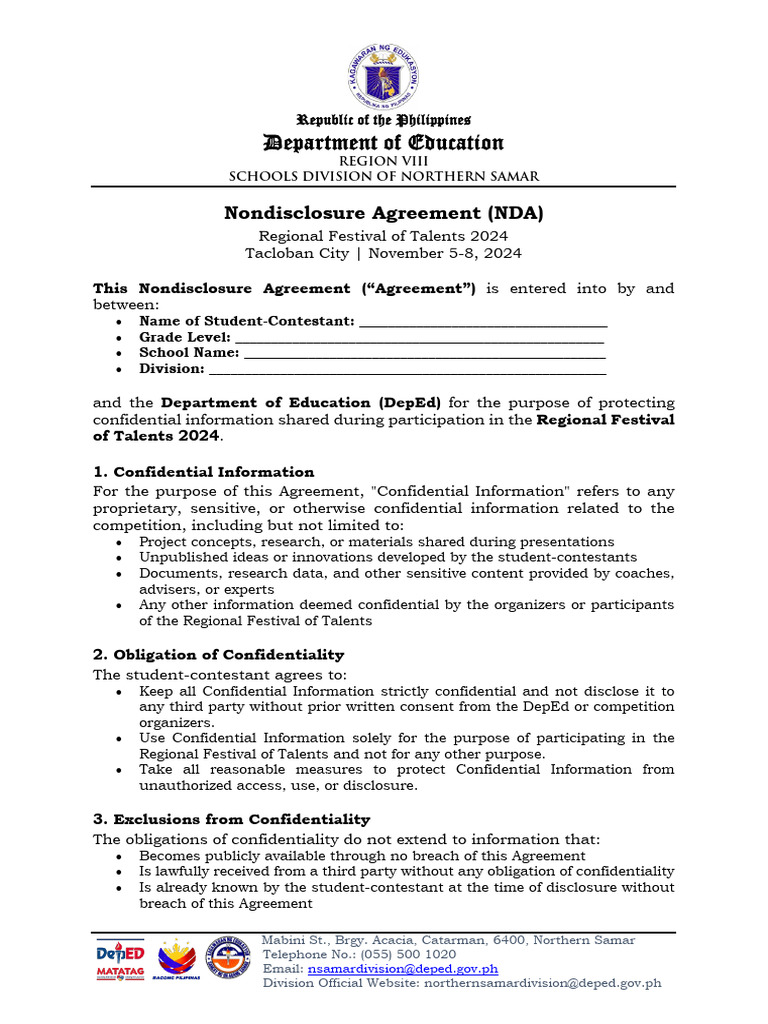 Non Disclosure Agreement | PDF | Non Disclosure Agreement | Common Law