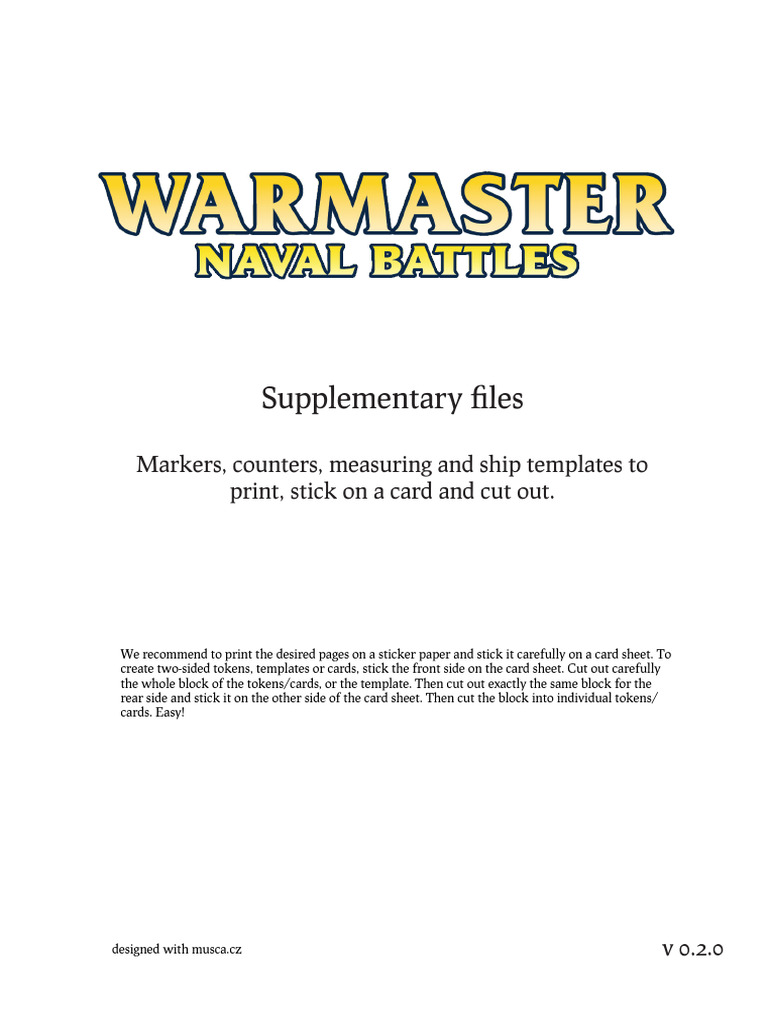 Warmaster Naval Battles WMNB - Supplement - 0.2.0 | PDF | Mast (Sailing ...
