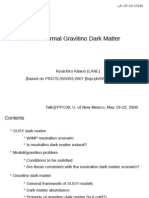 Ryuichiro Kitano- Non-thermal Gravitino Dark Matter