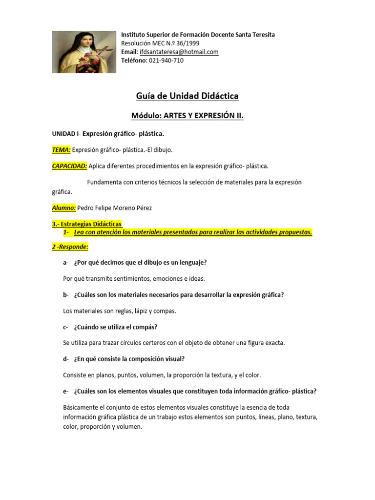 Artes I El Dibujo | PDF | Crecimiento personal y profesional | Ciencias ...