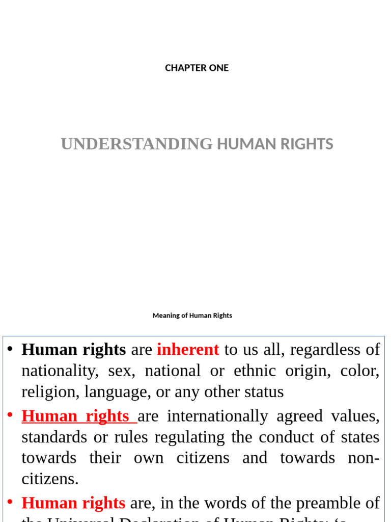 Human Rights: Definition and Origins | PDF | Human Rights | Rights