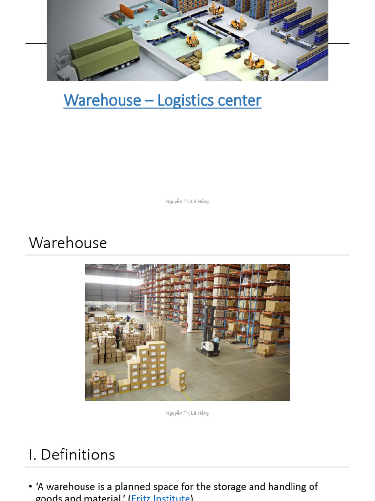 Warehouse and Logistics Center Overview | PDF | Warehouse | Logistics
