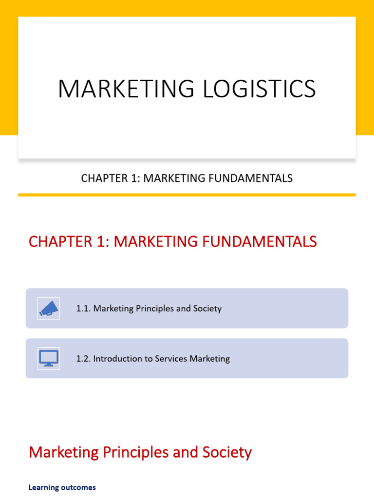 Chapter 2 Marketing Fundamentals Pdf Marketing Sales
