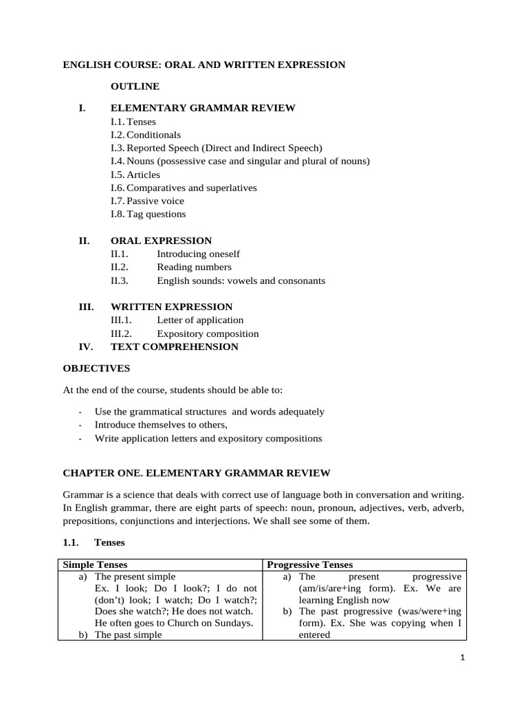 ENGLISH COURSE For Junior Students or Sixth Form Pupils | PDF | English ...