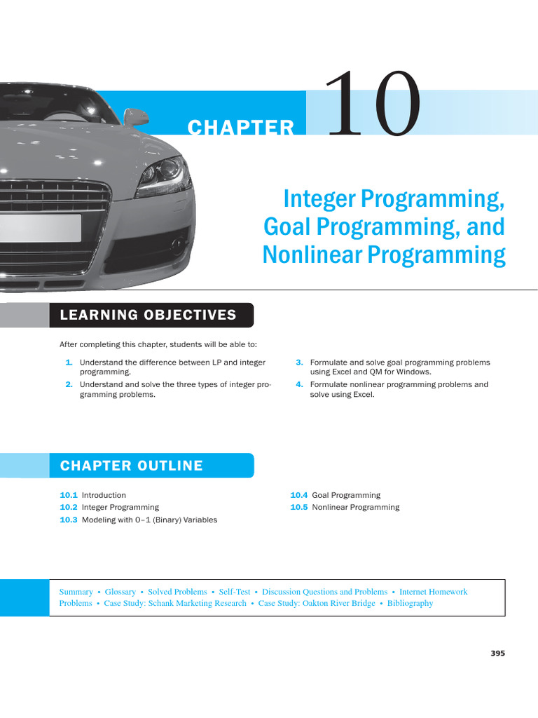 Chapter 10 Render Book On Integer and Goal Programming | PDF ...