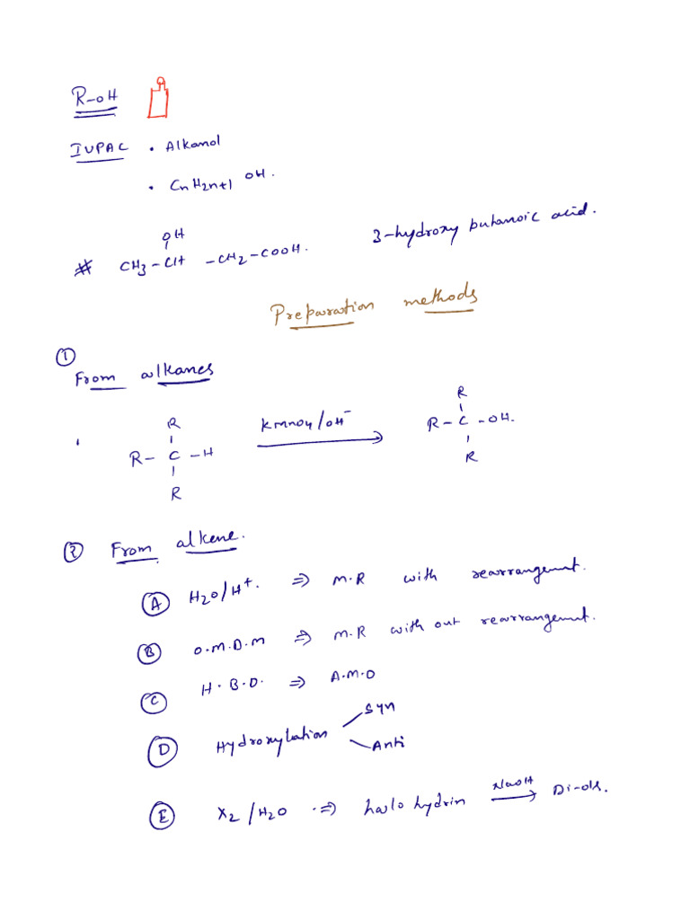 Alcohols Pdf Aldehyde Ketone