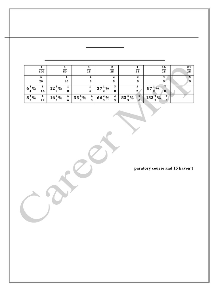 Bank Job Math Preparation Guide | PDF | Economies