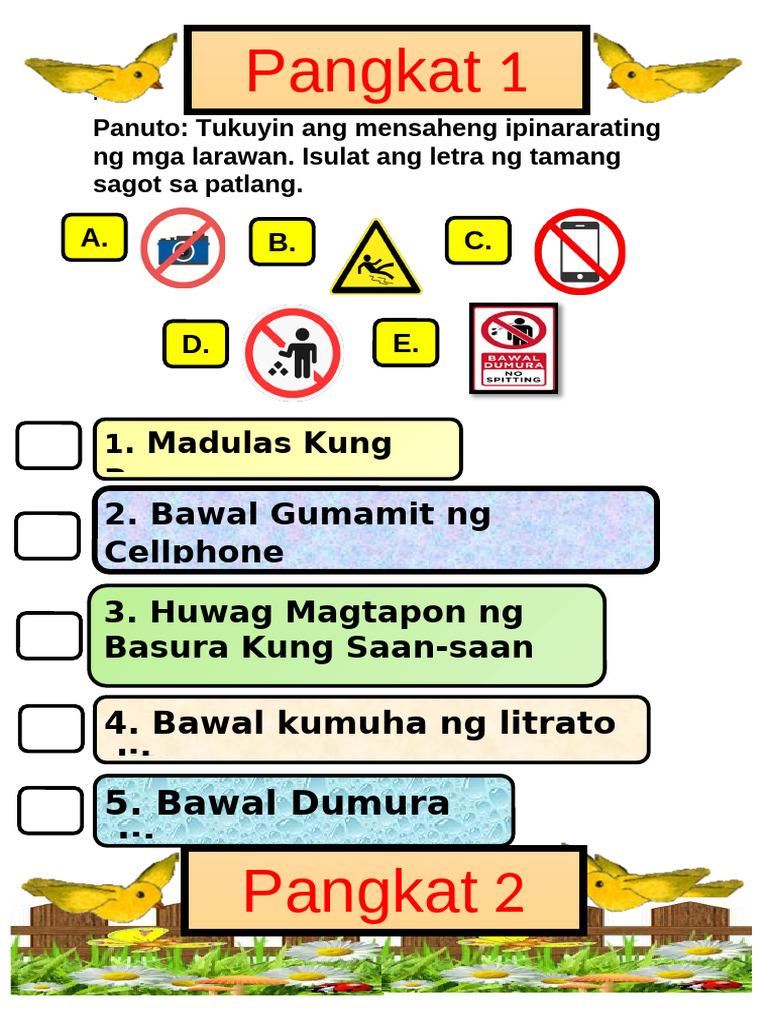 Group Activity-Tarpapel Size 3x3-Filipino-W7 | PDF