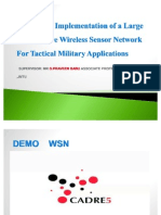 Design and implement ion of a large scale secure wireless sensor network for tactical military application by A.shahgholi