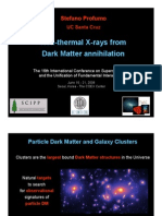Stefano Profumo- Non-thermal X-rays from Dark Matter annihilation