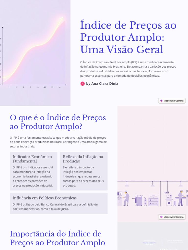 Índice de Preços ao Produtor Amplo: Análise | PDF | Inflação | Economia