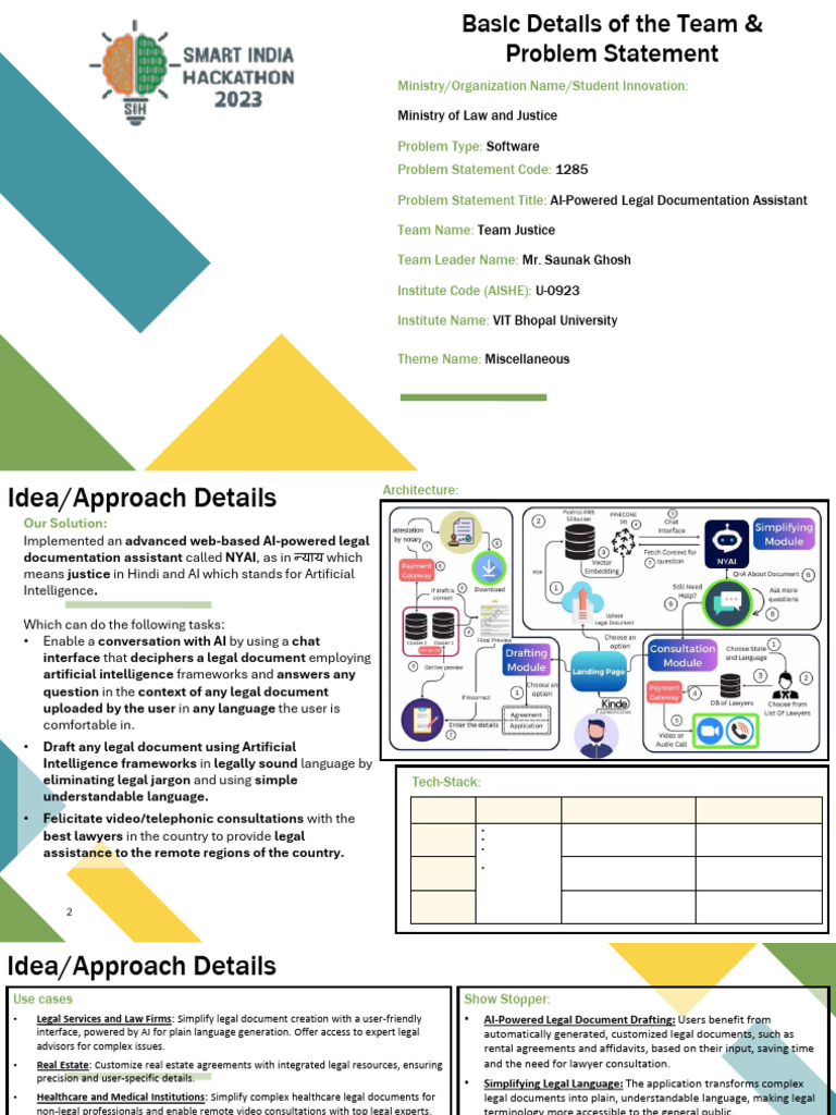 AI Legal Document Assistant Overview | PDF | Java Script | Accessibility