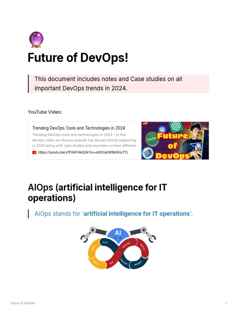Future of DevOps by N4si | PDF | Artificial Intelligence | Intelligence ...
