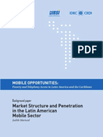 Market Structure and Penetration in The Latin American Mobile Sector