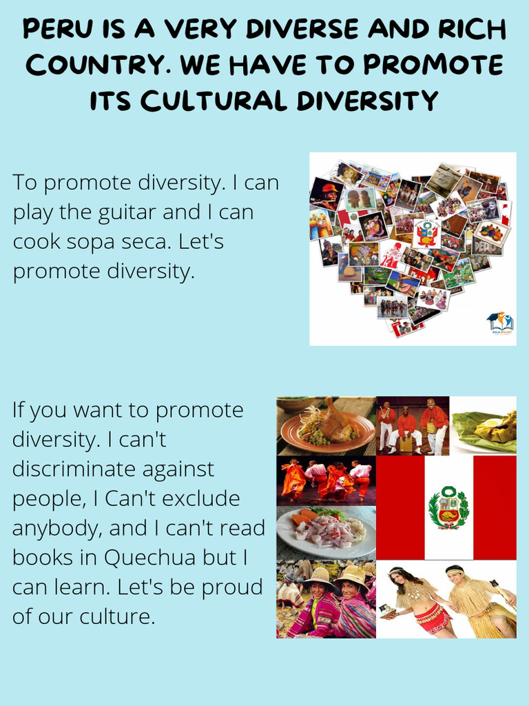 Peru Is A Very Diverse and Rich Country. We Have To Promote Its ...