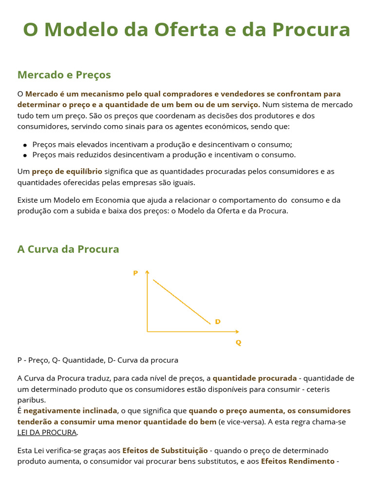 O Modelo Da Oferta e Da Procura 3 | PDF | Demanda | Oferta e procura