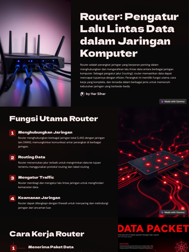 Router: Pengatur Lalu Lintas Data Jaringan | PDF
