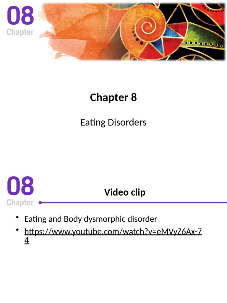 Week 5 Eating Disorders | PDF | Eating Disorder | Bulimia Nervosa