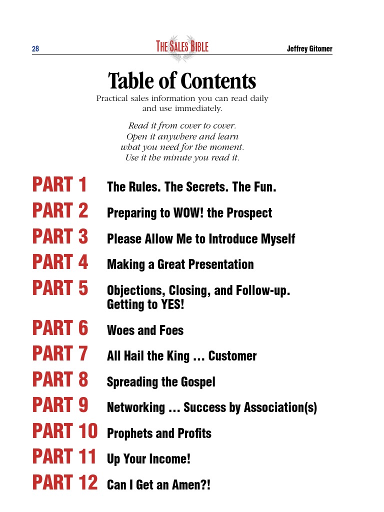 Pages From Sales Bible PDF Sales Marketing